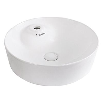Whitehaus Collection WH71306 Isabella Plus Collection Round Above Mount Basin with Single Faucet Hol