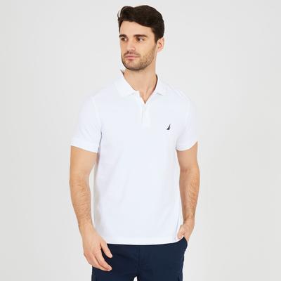 Nautica Men's Slim Fit Deck Polo Bright White, XL