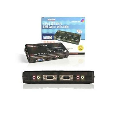 4pt USB Kvm Switch And Audio