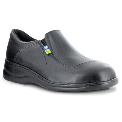 Mellow Walk Jamie Womens Black Leather Slip-On Shoes 8 E