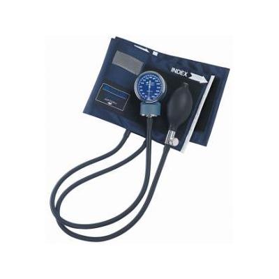 Signature Aneroid Sphygmomanometer, Blue Nylon Cuff, Adult