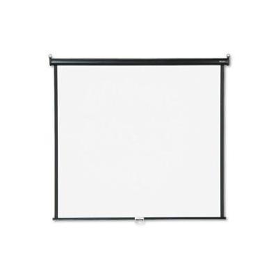 GBC Wall or Ceiling Projection Screen, 60 x 60, White Matte, Black Matte Casing QRT660S